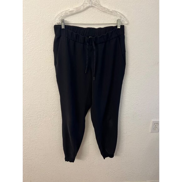 Lululemon black drawstring joggers women size 10 - Picture 4 of 7